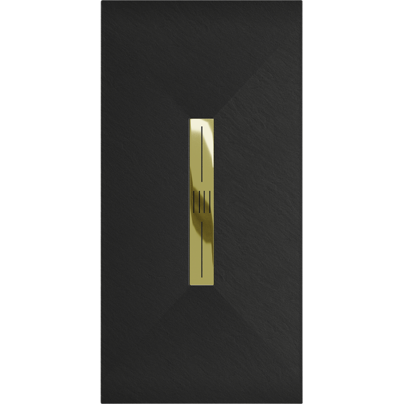 Mexen Toro obdélníkový sprchový kout SMC 170 x 70 cm, černý, zlatý kryt - 43707017-G