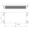 Mexen CCF33 Deskový radiátor Flat 400 x 900 mm, spodní středové připojení, 1423 W, černý - W6C33F-040-090-70