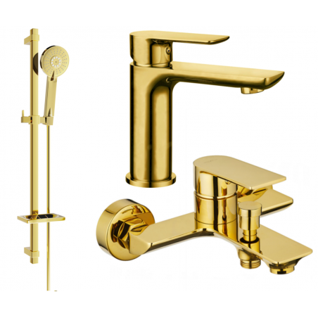 Mexen Alfa DQ40 koupelnová sada, zlatá - 745703DQ40-50