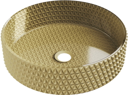 Mexen Aura skleněné umyvadlo na desku 39 x 39 cm, zlaté - 24013950