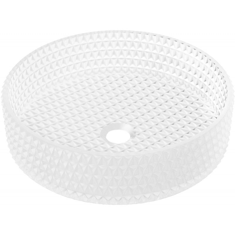 Mexen Aura skleněné umyvadlo na desku 39 x 39 cm, matné sklo - 24013930