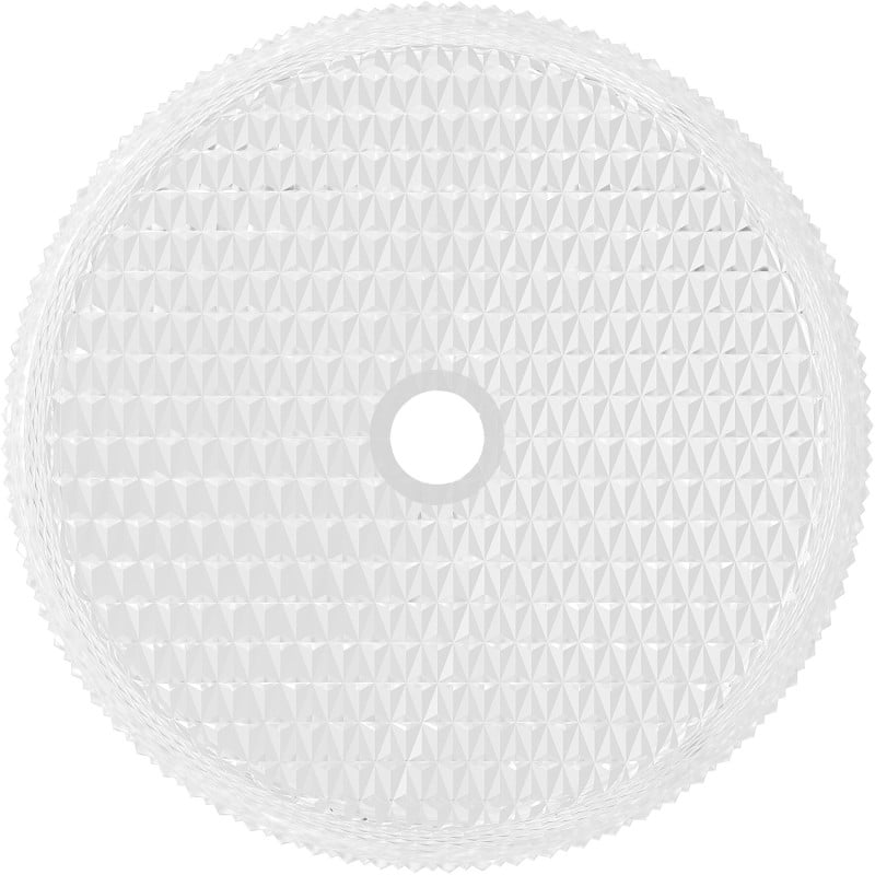 Mexen Aura skleněné umyvadlo na desku 39 x 39 cm, transparentní - 24013900