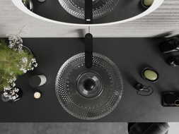 Mexen Heba skleněné umyvadlo na desku 45 x 45 cm, transparentní - 24064500