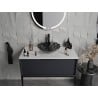 Mexen Inga skleněné umyvadlo na desku 44 x 44 cm, černé - 24074470