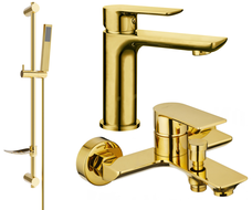Mexen Alfa DF02 koupelnový set, zlatý - 745703DF02-50