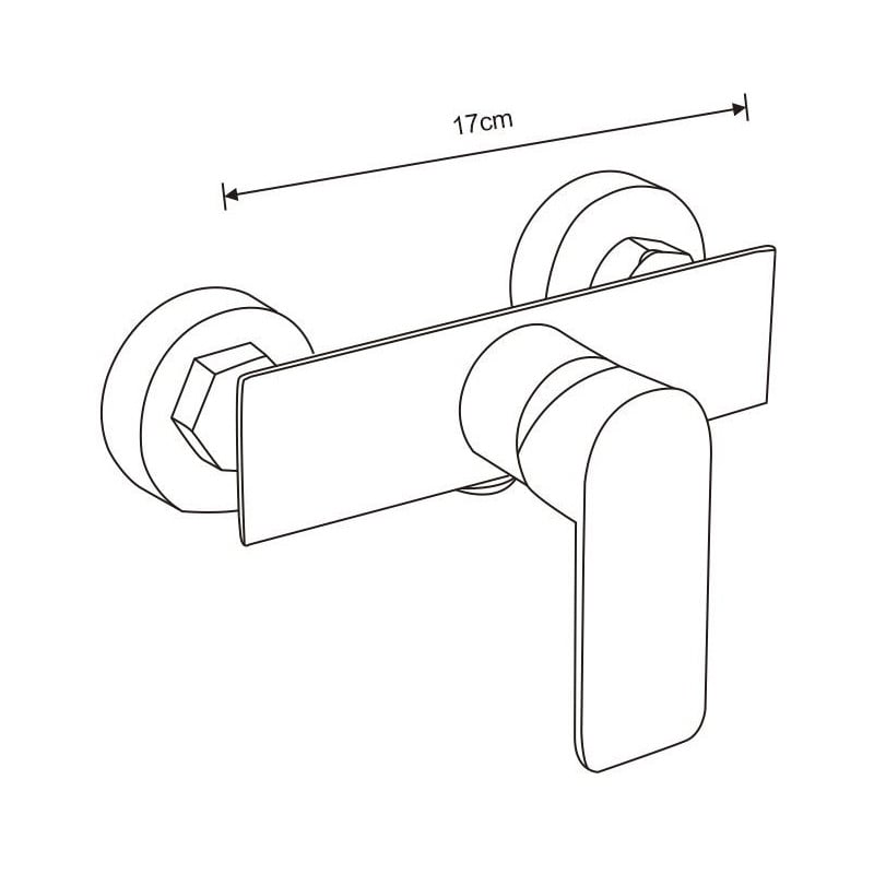 Mexen Alfa DQ40 sprchová sada, chrom - 745704DQ40-00