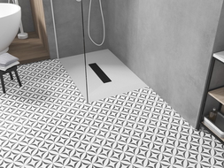 Mexen Toro obdélníkový sprchový kout SMC 100 x 80 cm, bílý, černý kryt - 43108010-B