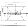 Mexen Toro obdélníkový sprchový kout SMC 120 x 80 cm, bílý, černý kryt - 43108012-B