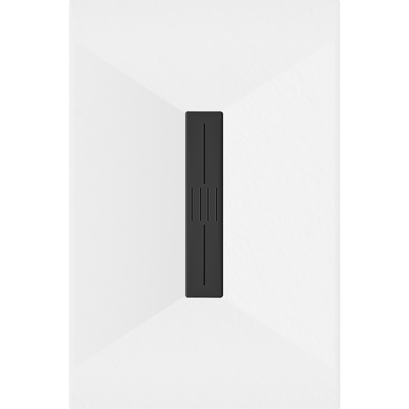 Mexen Toro obdélníkový sprchový kout SMC 110 x 70 cm, bílý, černá krytka - 43107011-B