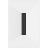 Mexen Toro obdélníkový sprchový kout SMC 110 x 70 cm, bílý, černá krytka - 43107011-B