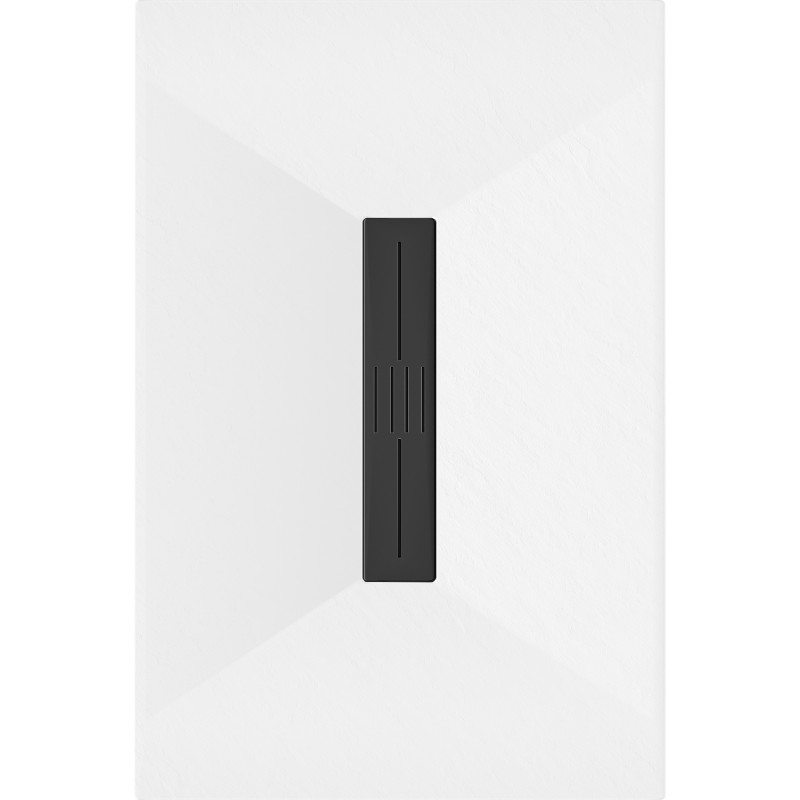 Mexen Toro obdélníkový sprchový kout SMC 130 x 80 cm, bílý, černá krytka - 43108013-B