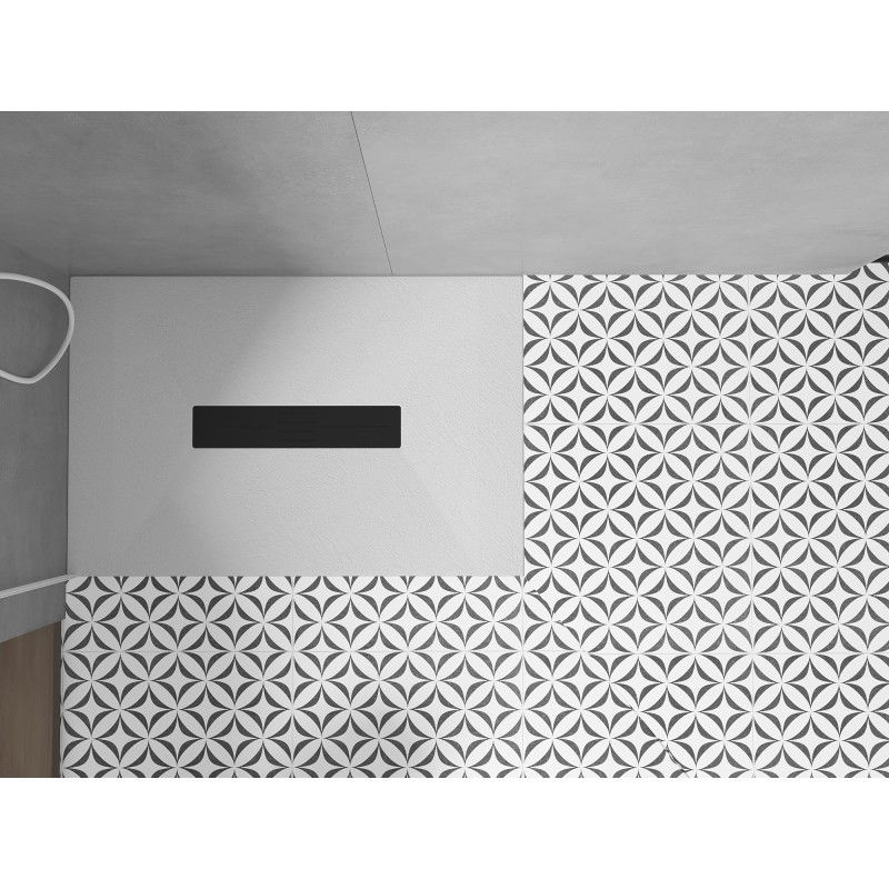 Mexen Toro obdélníkový sprchový kout SMC 140 x 90 cm, bílý, černý kryt - 43109014-B