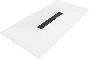 Mexen Toro obdélníkový sprchový kout SMC 200 x 70 cm, bílý, černá krytka - 43107020-B