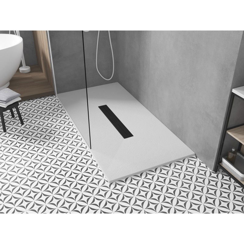 Mexen Toro obdélníkový sprchový kout SMC 150 x 80 cm, bílý, černý kryt - 43108015-B