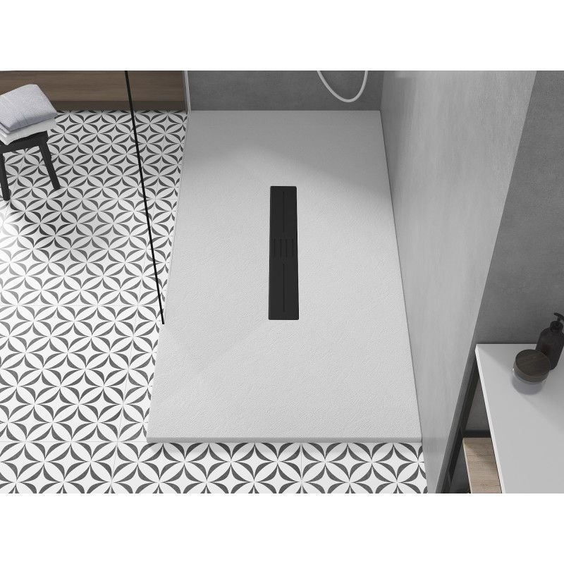 Mexen Toro obdélníkový sprchový kout SMC 150 x 80 cm, bílý, černý kryt - 43108015-B