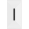 Mexen Toro obdélníkový sprchový kout SMC 160 x 80 cm, bílý, černá maska - 43108016-B