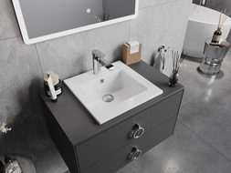 Mexen Atena umyvadlo zapuštěné do desky 41 x 41 cm, bílá - 25014100