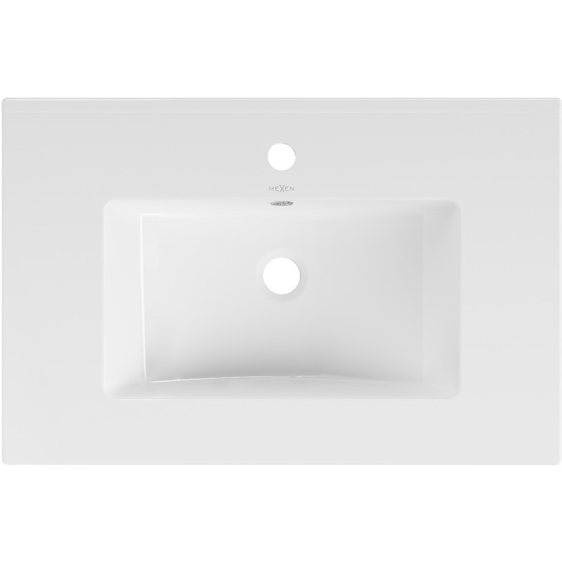 Mexen Atena zapuštěné umyvadlo do desky 71 x 46 cm, bílá - 25017000