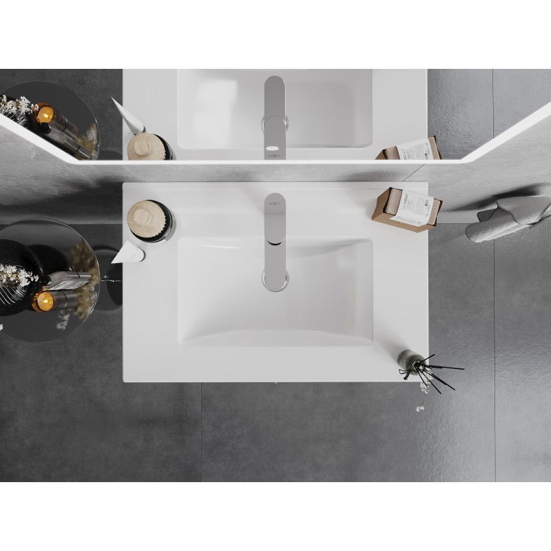 Mexen Atena zapuštěné umyvadlo do desky 71 x 46 cm, bílá - 25017000