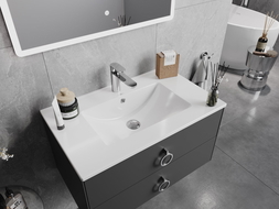 Mexen Atena umyvadlo zapuštěné v desce 76 x 46 cm, bílá - 25017500