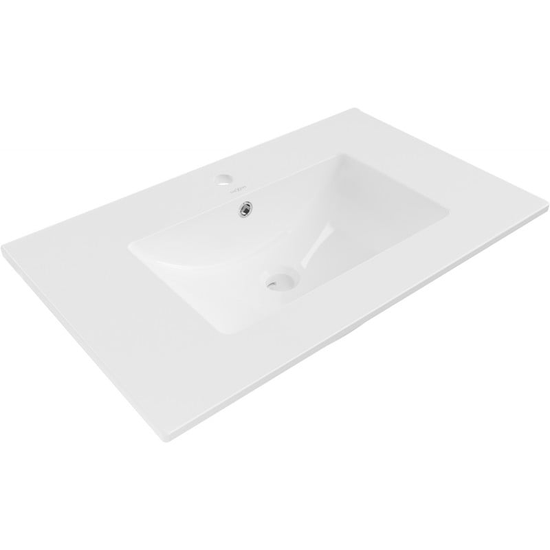 Mexen Atena umyvadlo zapuštěné v desce 76 x 46 cm, bílá - 25017500