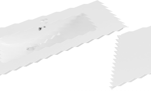 Mexen Atena umyvadlo zapuštěné v desce 76 x 46 cm, bílá - 25017500