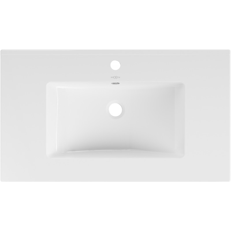 Mexen Atena umyvadlo zapuštěné do desky 80 x 46 cm, bílá - 25018000