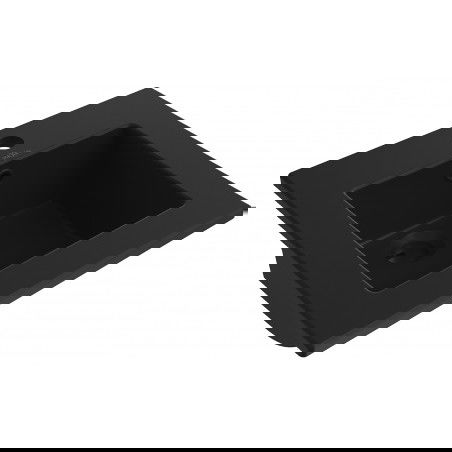 Mexen Atena umyvadlo zapuštěné do desky 41 x 41 cm, černá mat - 25014170