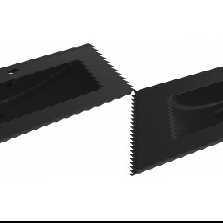 Mexen Atena umyvadlo zapuštěné do desky 61 x 46 cm, černá matná - 25016070