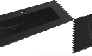 Mexen Atena umyvadlo zapuštěné do desky 61 x 46 cm, černá matná - 25016070