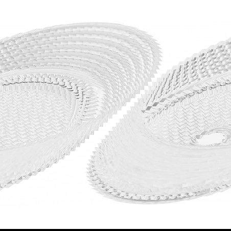 Mexen Lira skleněné umyvadlo na desku 37 x 37 cm, průhledné - 24053700