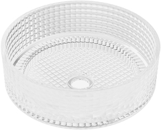 Mexen Lira skleněné umyvadlo na desku 37 x 37 cm, průhledné - 24053700