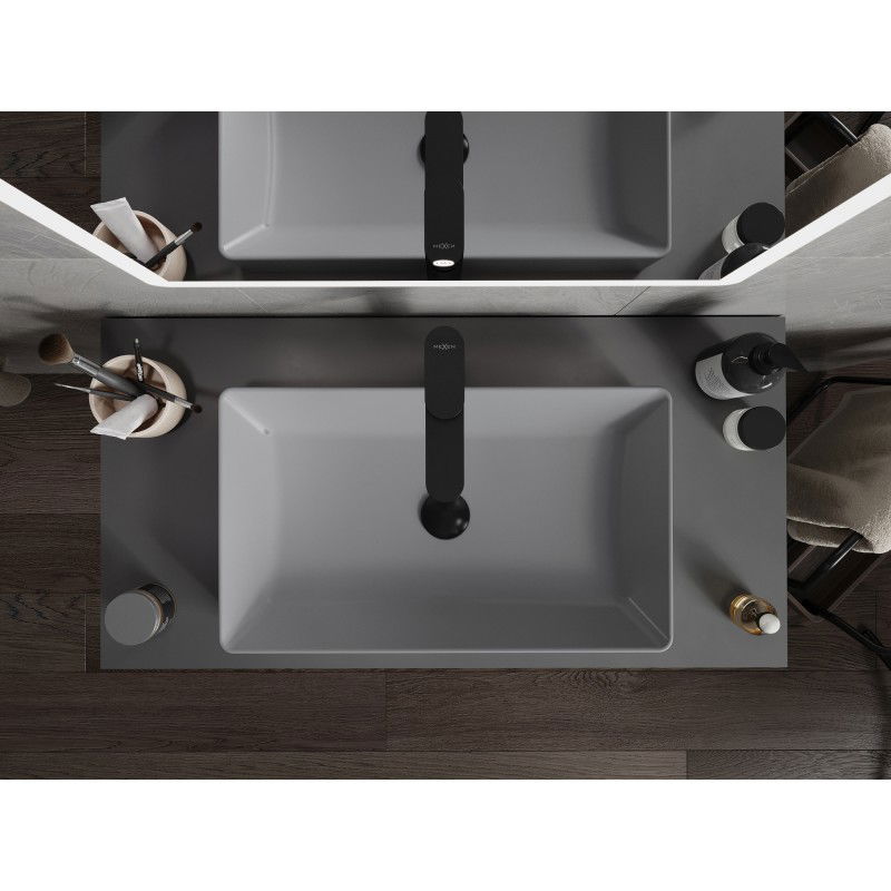 Mexen Nadia umyvadlo na desku 62 x 35 cm, světle šedá mat - 21616061