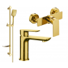 Mexen Alfa DF62 sprchová sada, zlatá - 745704DF62-50