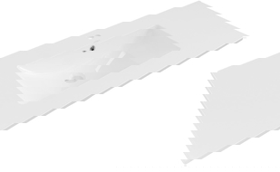 Mexen Atena umyvadlo zapuštěné do desky 101 x 46 cm, bílá - 25011000