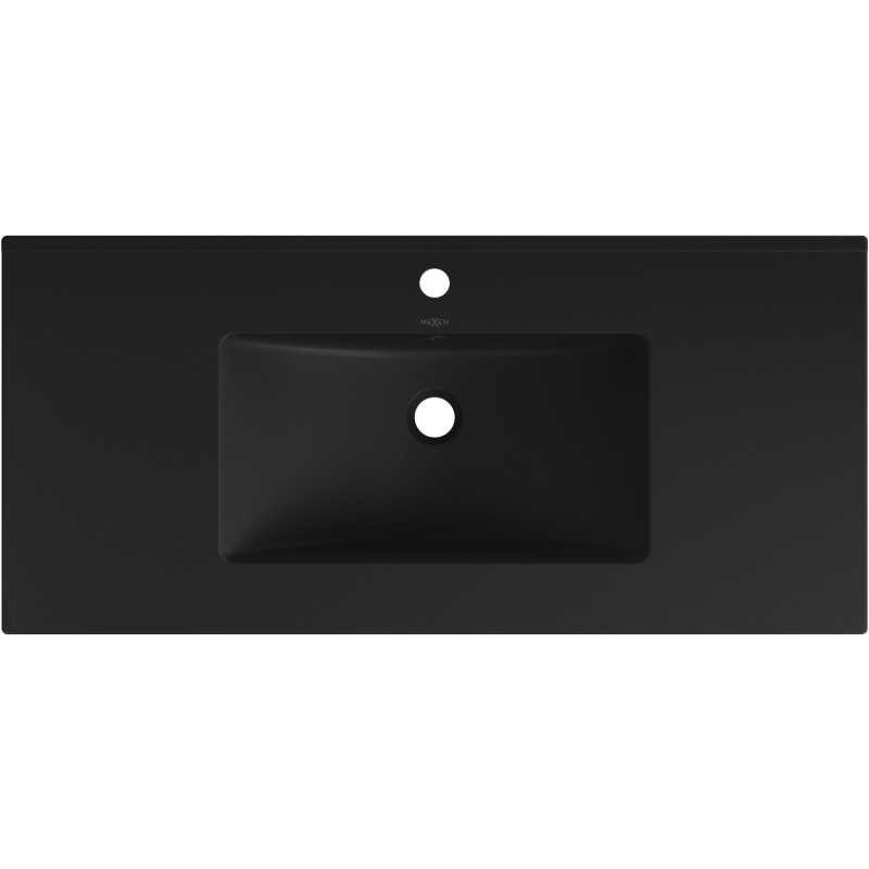 Mexen Atena umyvadlo zapuštěné do desky 101 x 46 cm, černá mat - 25011070