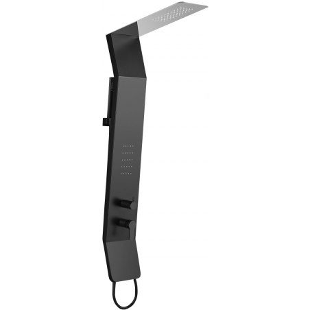 Mexen Yap sprchový panel, černý/chrom - 7612-02-77