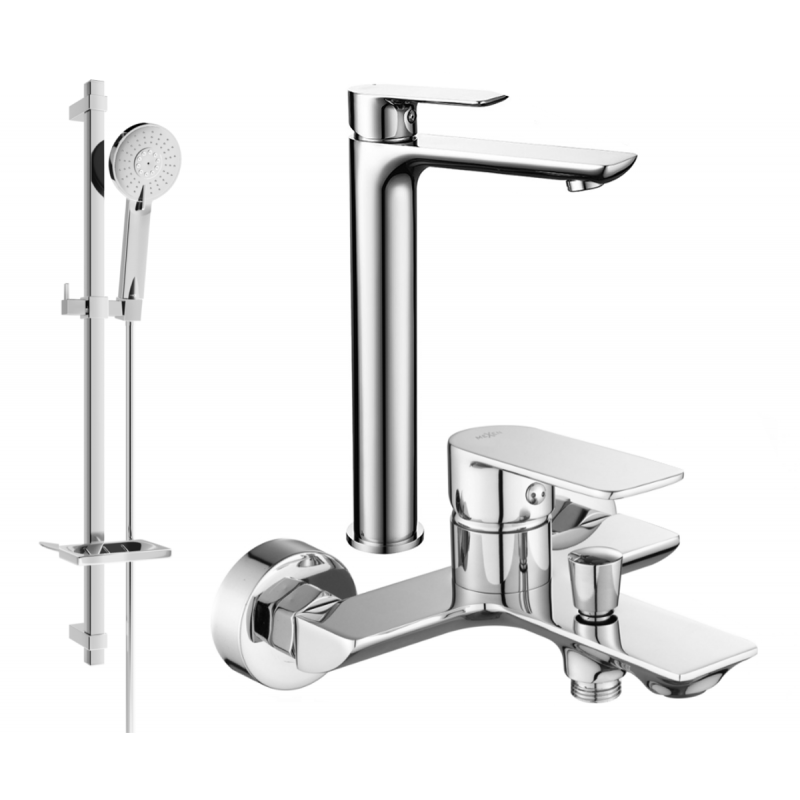 Mexen Alfa DQ40 koupelnová sada, chrom - 745713DQ40-00