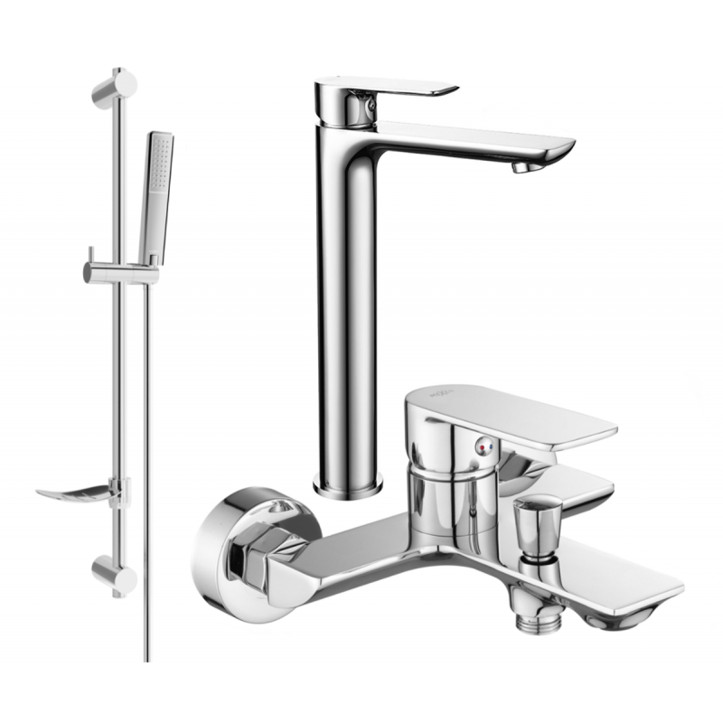 Mexen Alfa DF72 koupelnová sada, chrom - 745713DF72-00