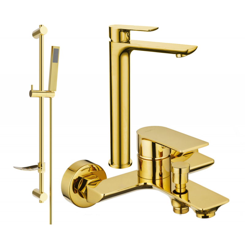 Mexen Alfa DF02 vanová sada, zlatá - 745713DF02-50
