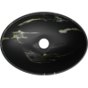 Mexen Elza umyvadlo na desku 40 x 33 cm, černý kámen - 21014084
