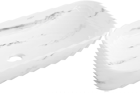 Mexen Rita na desku umyvadlo 45 x 32 cm, bílý kámen - 21084582