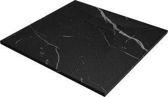 Mexen Hugo čtvercový sprchový kout SMC 80 x 80 cm, černý kámen - 42758080