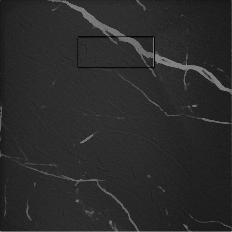 Mexen Hugo čtvercový sprchový kout SMC 90 x 90 cm, černý kámen - 42759090