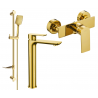 Mexen Alfa DF62 sprchová sada, zlatá - 745714DF62-50