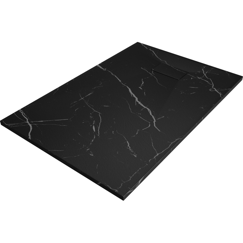 Mexen Hugo obdélníkový sprchový kout SMC 100 x 80 cm, černý kámen - 42758010