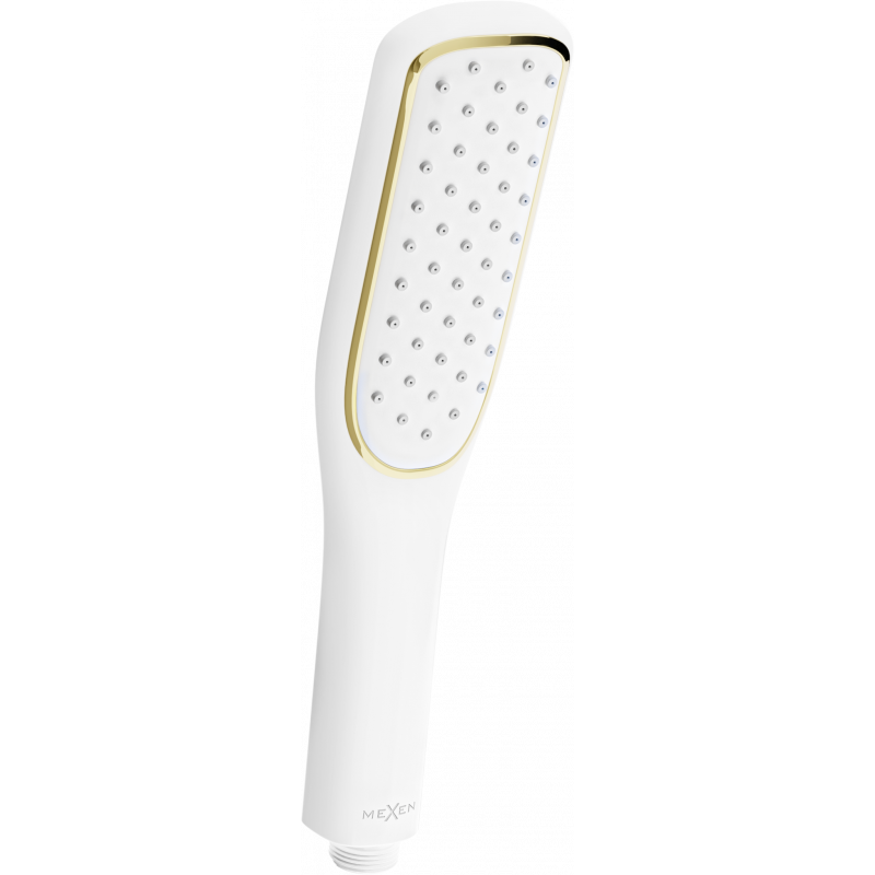 Mexen R-49 sprchová hlavice 1-funkční, bílá/zlatá - 79549-25