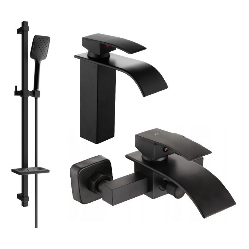Mexen Aries DQ62 vanová sada, černá - 744803DQ62-70