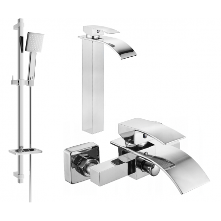 Mexen Aries DQ45 vanová sada, chrom - 744813DQ45-00