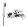 Mexen Aries R77 vanová baterie se sprchovým setem, chrom - 74483R77-00